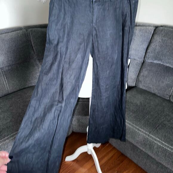 London Jean the Marisa wide leg linen pants sz 4 - Picture 4 of 8